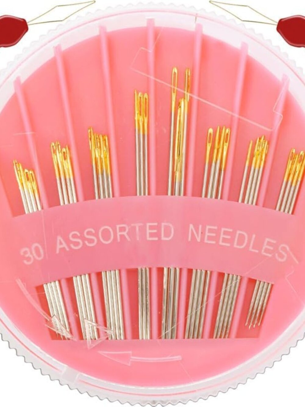 30Pack Premium Sewing Needles for Hand Sewing Repair, 6 Sizes Assorted Needles w